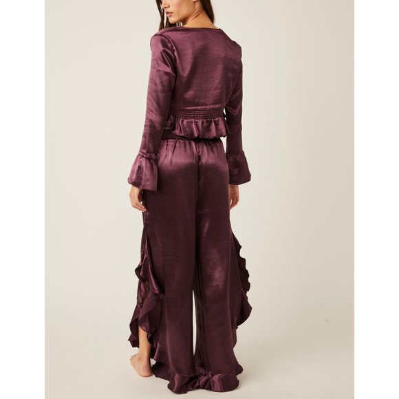 FREE PEOPLE Chasing Love Sleep Set / Precious Wine - Picture 4 of 7